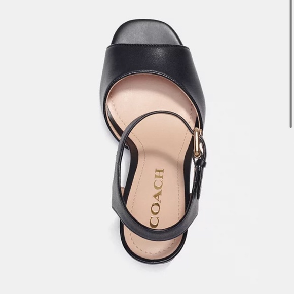 New Coach Black Marla Sandal - Picture 3 of 4